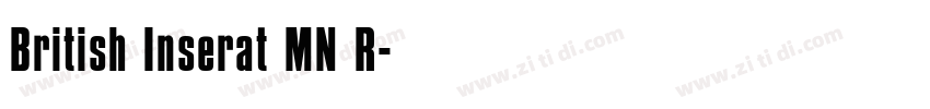 British Inserat MN R字体转换